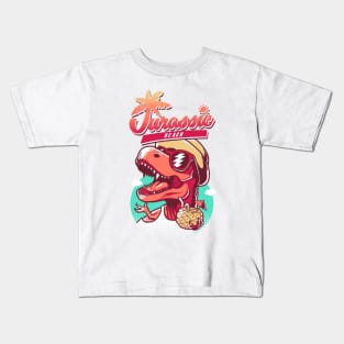 Jurassic Beach Kids T-Shirt